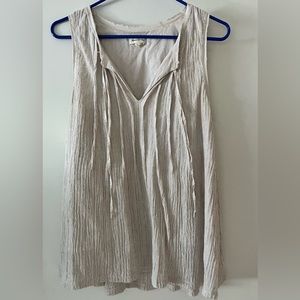 Anthropologie Meadow Rue Beige Top. Size L